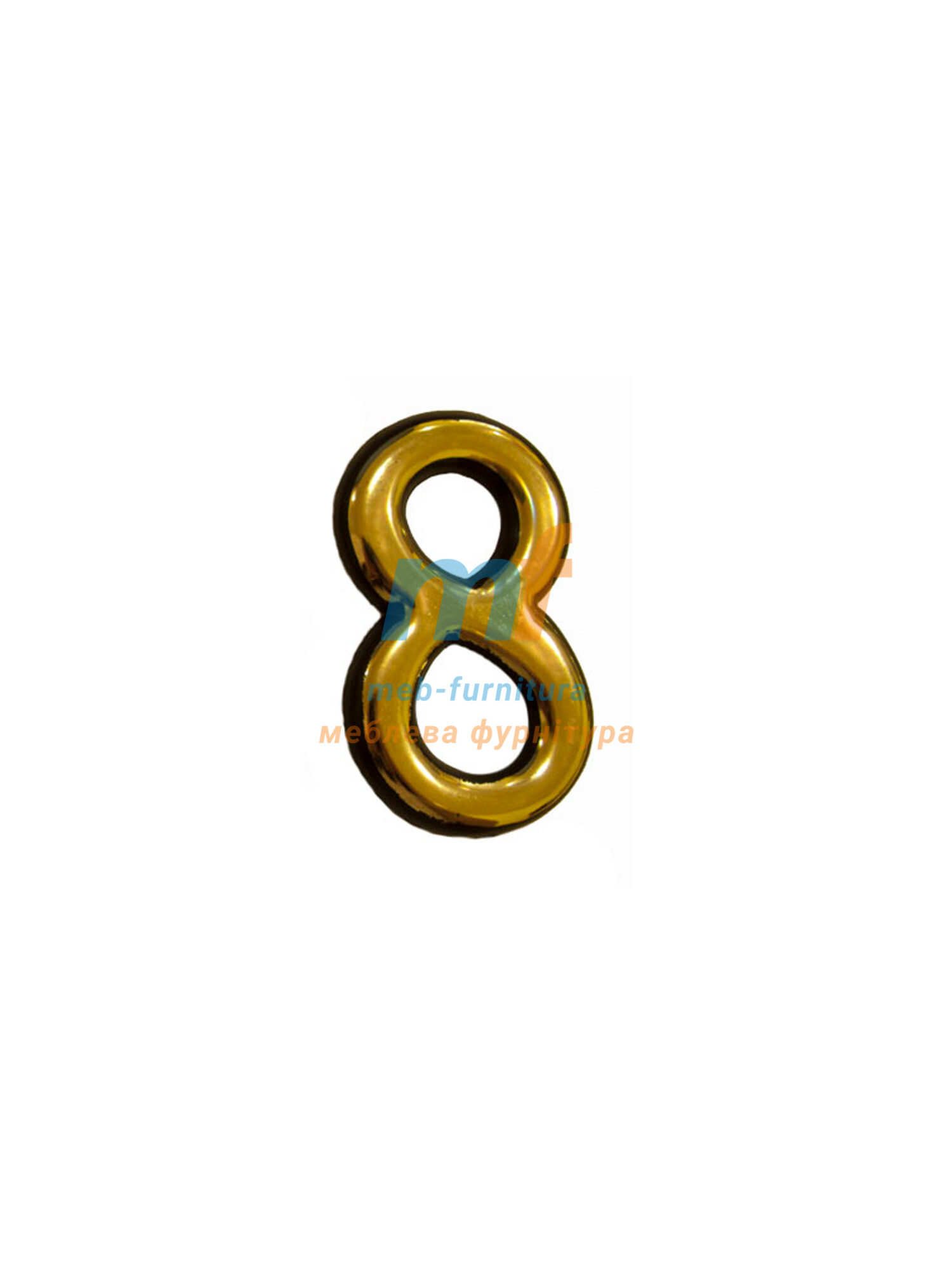 Номерки пластиковые H50мм №8 (золото)