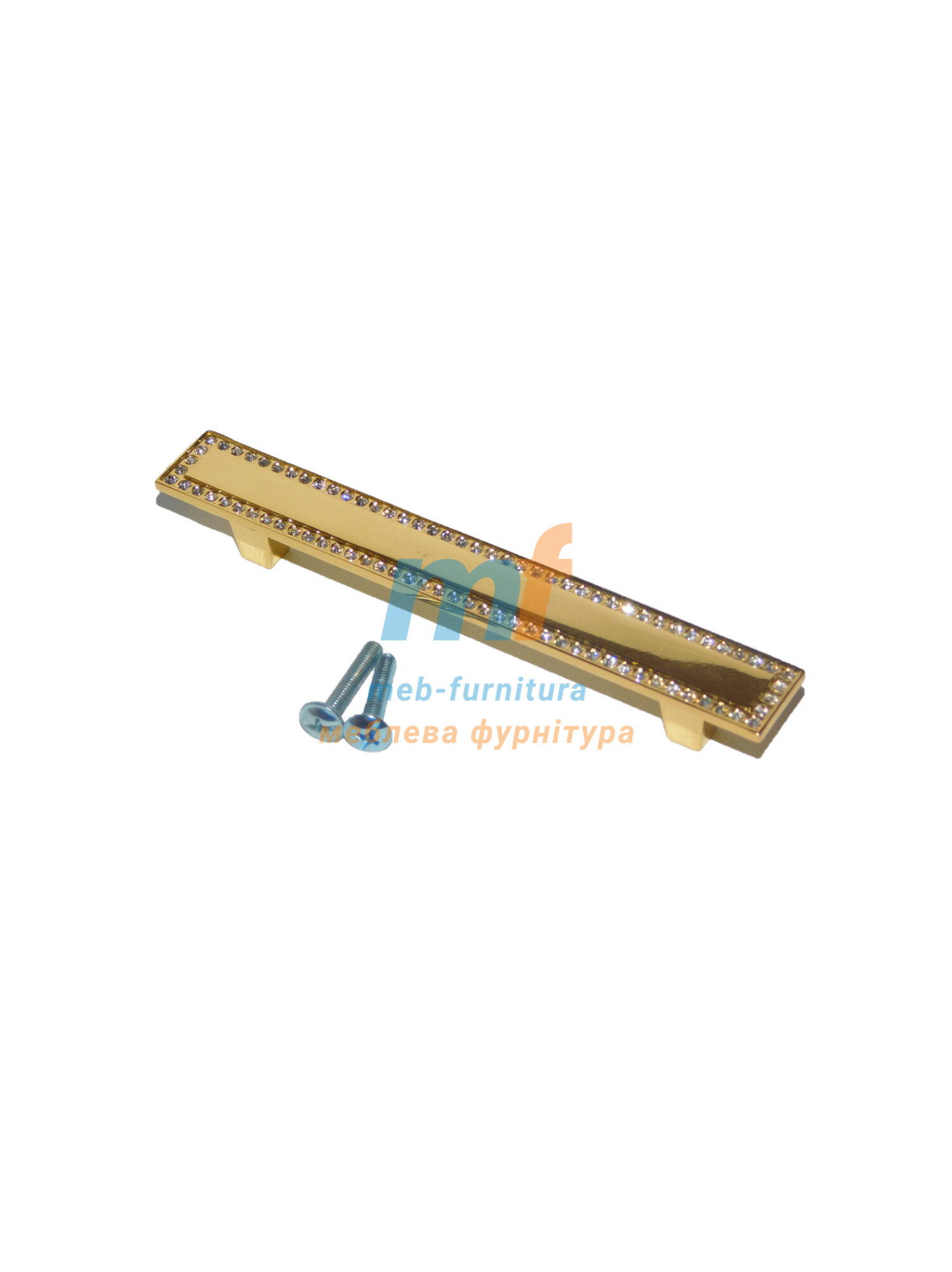 Ручка мебельная KRISTAL 03-128mm Золото