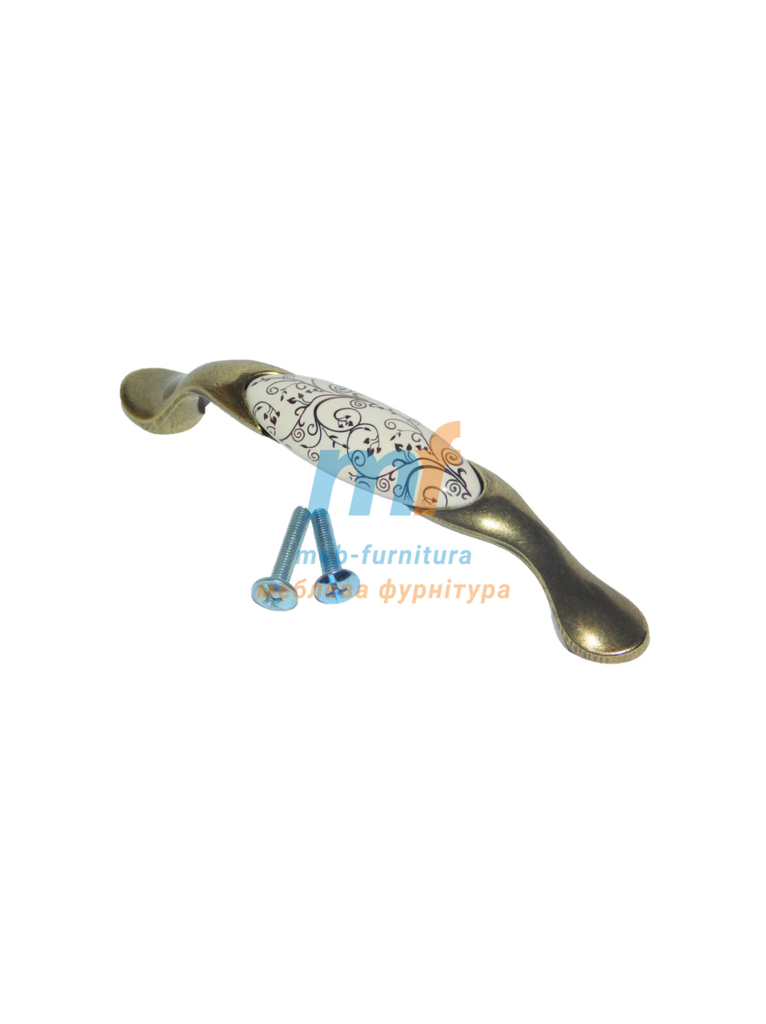 Ручка мебельная керамика KR-03-96mm