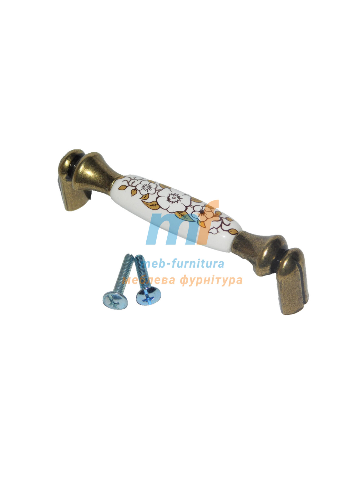 Ручка мебельная керамика KR-11-96mm